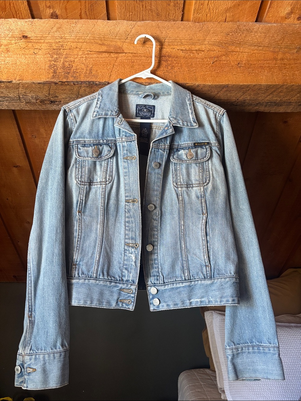 LUCKY BRAND Light Blue Denim Jacket - Women's Jean Trucker
